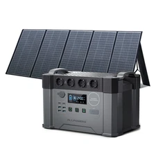 S2000 Solar Generator 1500Wh / 2000W with 400W Portable Solar Panel, Portable Po
