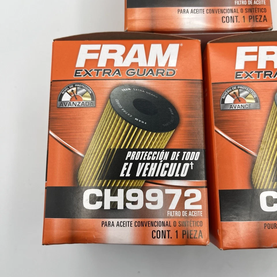 Paquete de 3 filtros de aceite Fram CH9972 para Lexus Toyota Avalon Camry Rav4 Tacoma Sienna Foto 2 de 4
