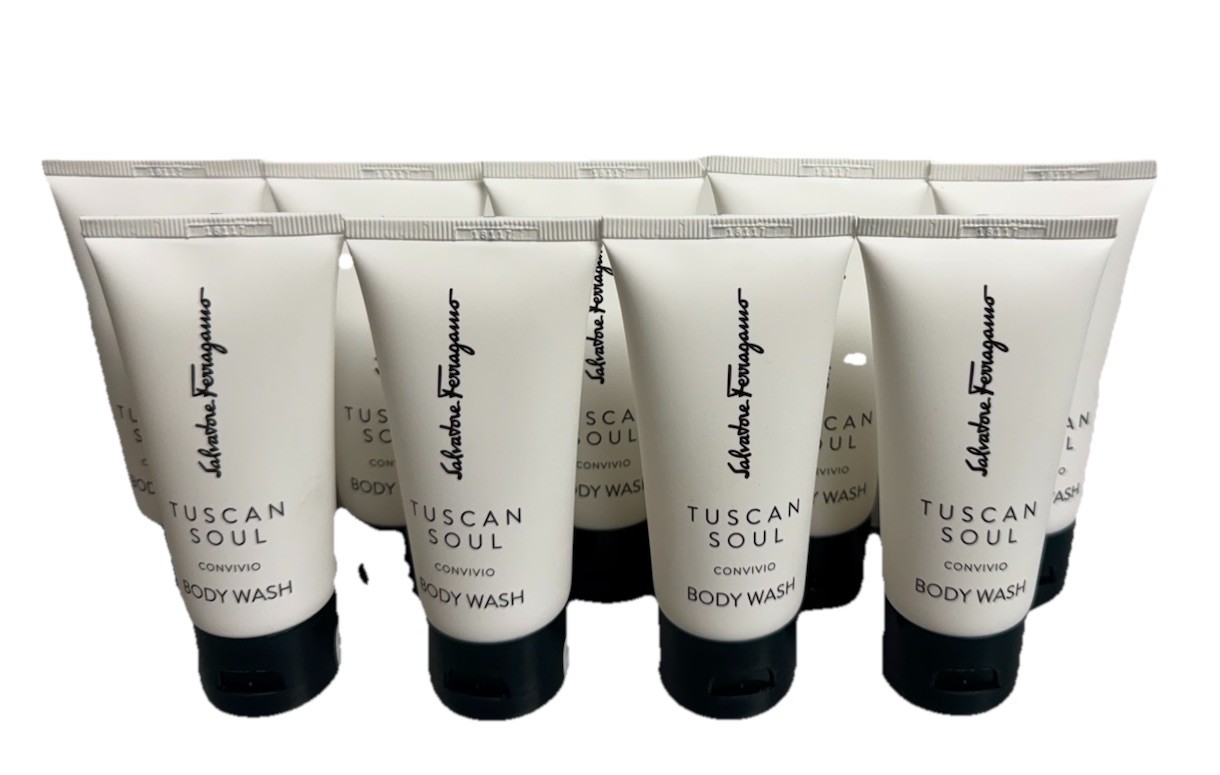 9 PACK lot Salvatore Ferragamo Tuscan Soul Convivio Body Wash 1.69 Oz Set