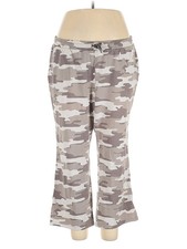 Any Body Women Gray Casual Pants 1X Plus