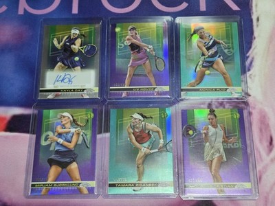 2024 Topps Chrome Tennis Women s # d  Lot (6) with Kayla Day Auto, /399 /499 etc