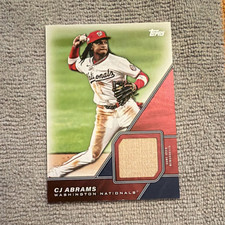 Topps 2026 Series 1 CJ Abrams Major League Material Relic #MLM-CA Nationals MLB