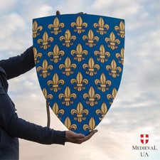 Heater Shield | Knight Heraldic Shield for SCA Re-enactmen & Living History Deco