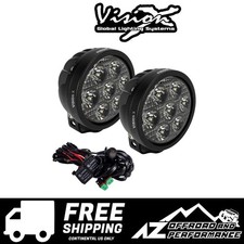 Vision X Cr-7 Led Driving Lights Kit Pair Clear 15330 Lumens 140w 11.67a