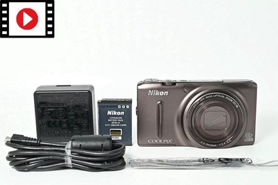 [Near Mint+] Nikon Coolpix S9500 Brown 18.1MP 22x Digital Camera from Japan