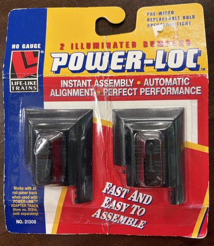 Parachoques iluminados de tren realista Power-Loc No. 21308 HO Pistas NUEVO | Zustand: New