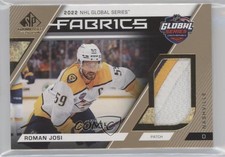 2023-24 SP Game Used 2022 Global Series Fabrics 20/35 Roman Josi #GS-1 Patch ry2