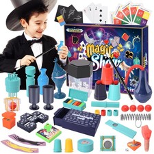 Nicella Magic Kit - 208 Magic Tricks for Kids Age 6-8, 28PCS, Multicolored
