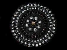 TG05162 VERY COOL  FLORAL ORNAMENTAL  ART FASHION BRASSTONE BELT BUCKLE