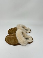 UGG Women's Chestnut  Cream Shearling Slip-On Slippers size 5