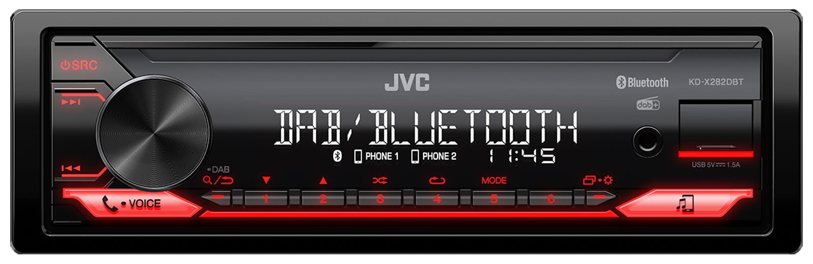 JVC Bluetooth USB DAB MP3 Car Stereo for Vauxhall Antara Astra H Zafira B 2005 Onwards Cha