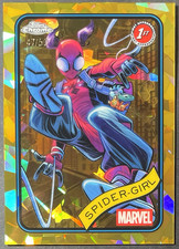 ( /50 ) Spider-Girl 2025 Topps Chrome Marvel Gold Sapphire #143 SP Parallel