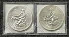 1984 Prospector Engelhard Silver Round 1 oz .999 Lot of 2
