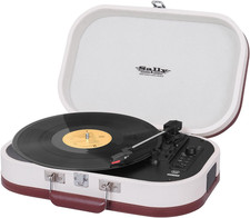 Trevi TT 1020 BT Giradischi Vintage Portatile a Valigetta Con Lettore Vinili 33/