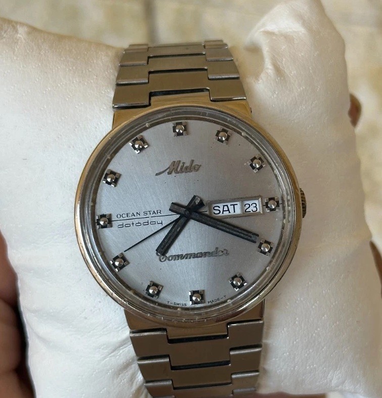Vintage Mido Commander Ocean Star Datoday 8269 Automatic Men Rare