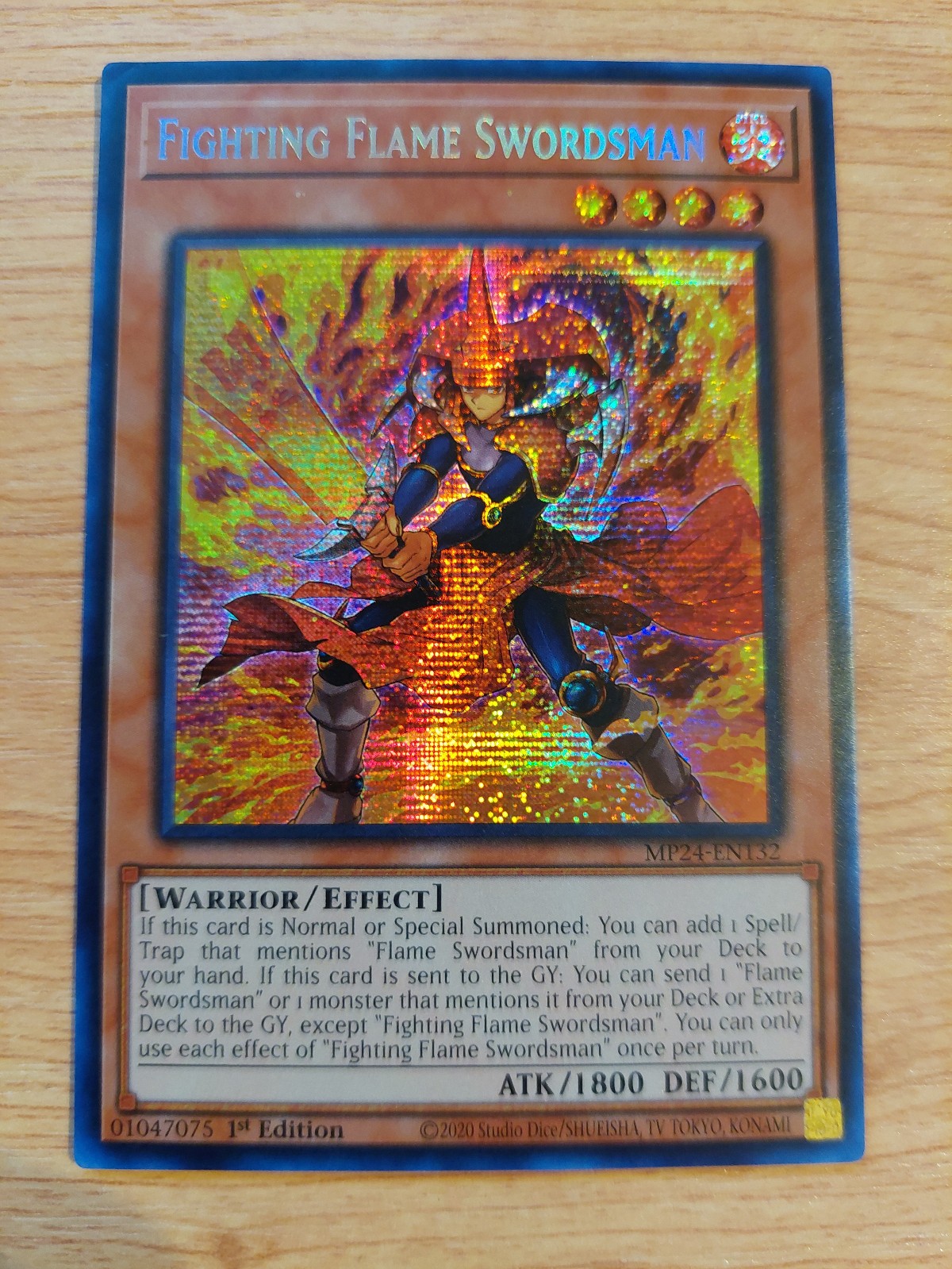 Fighting Flame Swordsman - MP24-EN132 - Near Mint NM - Secret Rare - 1st Ed
