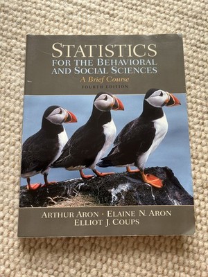 Statistics for the Behavioral and Social Sciences, good condition