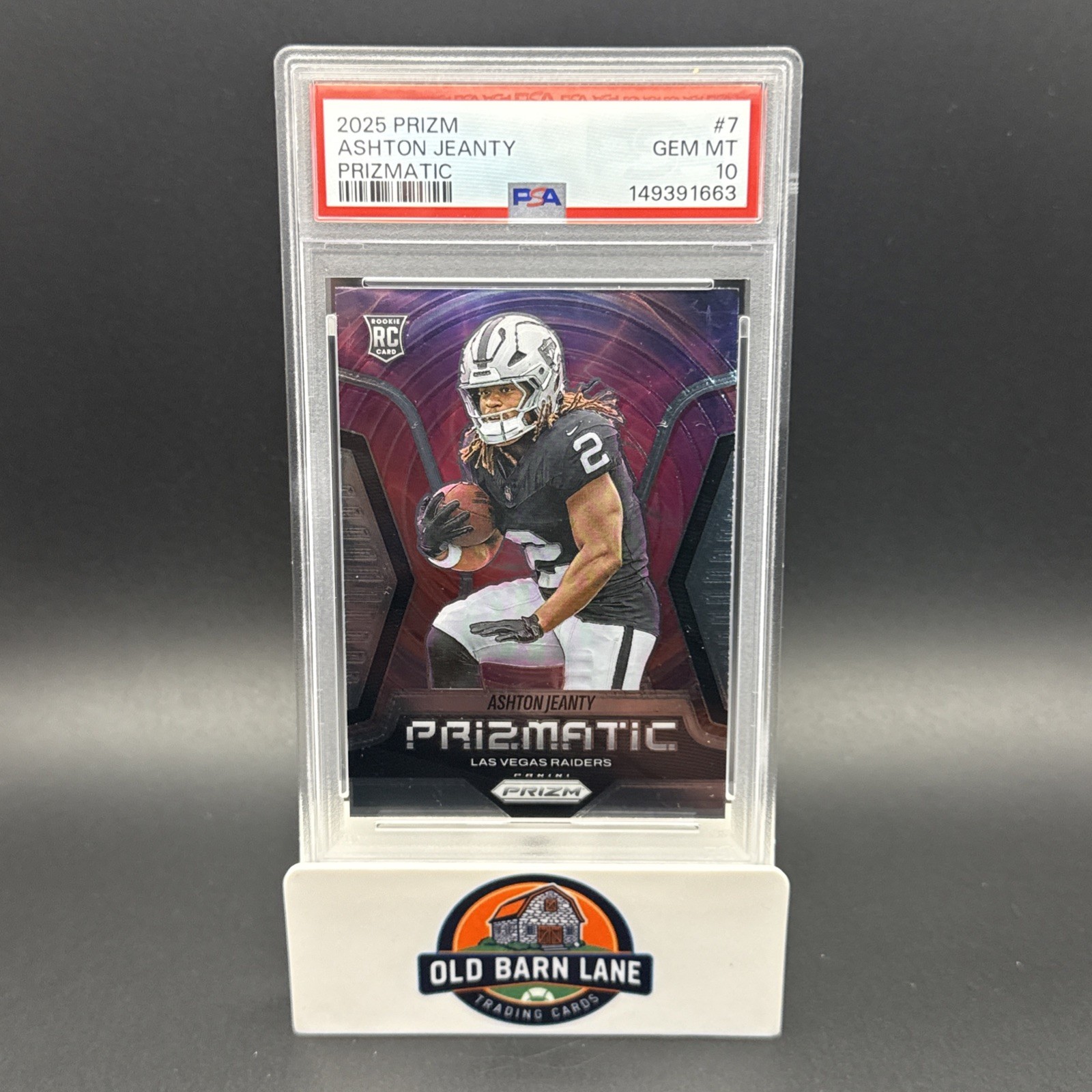 Ashton Jeanty Panini Prizm Prizmatic #7 Base