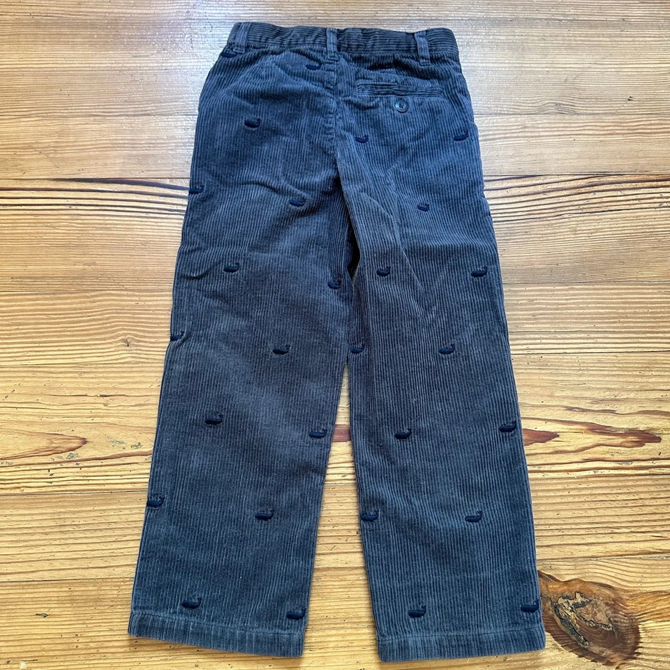 Kitestrings 深灰色鲸鱼刺绣灯芯绒裤子 尺寸 6 — 第 4/4 张图片