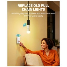 Wireless Remote Light Switch for Pull Chain Fixtures