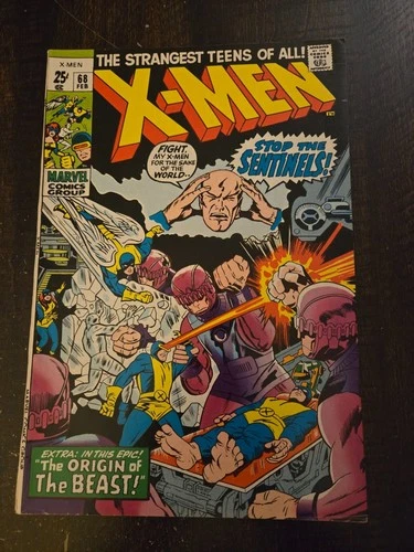 Vintage X-Men #68 Origin of the Beast Marvel Comics 1970 Mid-Grade Condition