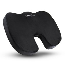 SnugPad Upgraded Memory Foam Seat Cushion, for Sciatica, Back, Hip, and Tailb...