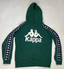 Kappa Pullover Hoodie Men Slim Medium Green