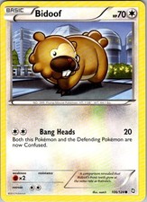 Pokemon Dragons Exalted Bidoof 106/124 NM
