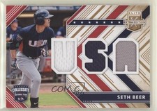 2018 Panini Elite Extra Edition USA Materials Gold 84/99 Seth Beer #USAM-SE 9hx