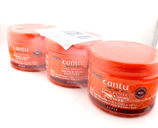 3 Pack Cantu Shea Butter Define  Shine Hair Custard Curls Coils Waves 12oz Each