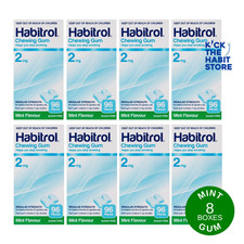 Habitrol Nicotine Gum 2mg Mint 768 / 8 Boxes   Exp 2027 Fresh