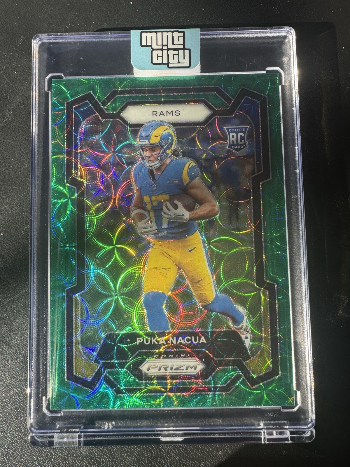 2023 Panini Prizm - Rookies Puka Nacua #357 Green Scope Prizm /75 (RC)