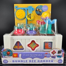 FAO Schwarz Bumble Bee Garden Sort  Match Set 18 Piece Educational Toy Ages 18M