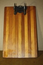 Vintage Globe-wernicke Cast Iron Oak Columbia 14 X 9 File Clip Board