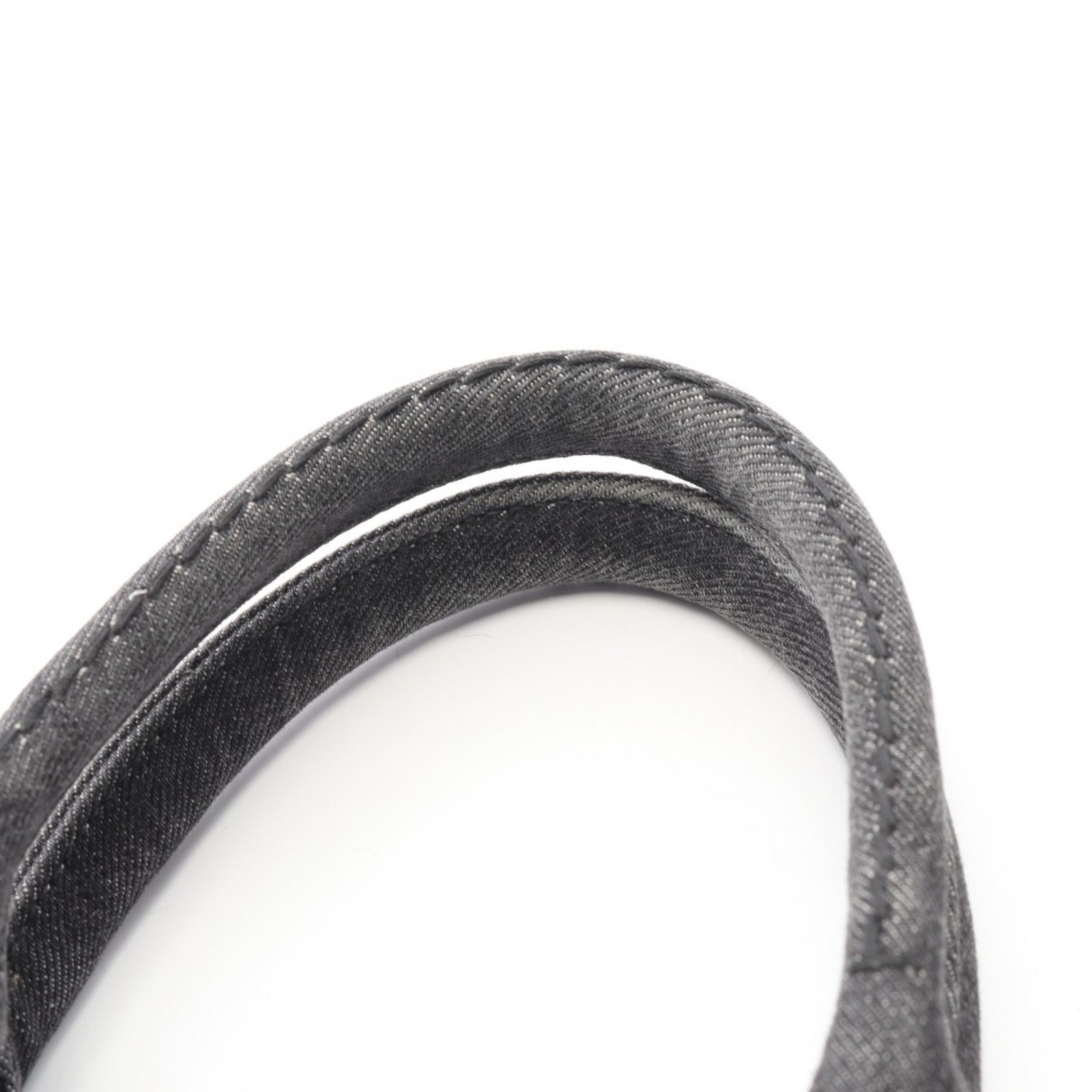 PRADA CANAPA Shoulder Crossbody Tote Handbag 1BG439 denim Gray Used Women thumbnail 7