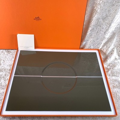 Hermes Paris Large Rectangle Tray Lacquer Finish 40 x 30 cm with
