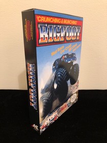 BIGFOOT Monster Truck NES Nintendo Video Game, CIB, manual and rare poster