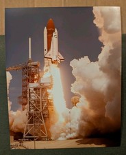Vintage NASA Space Shuttle Challenger Launch 8x10 Glossy Photo Print Liftoff KSC