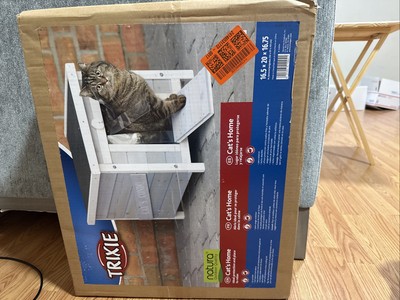 New TRIXIE Outdoor Cat House, Weatherproof 16.5 x 15.75 x 20 in., Small Home