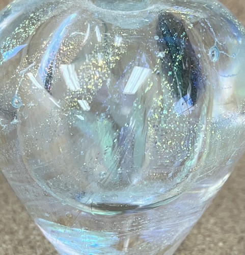 Beautiful Glass Perfume Bottle w Stopper/Artisan Made - Picture 6 of 6