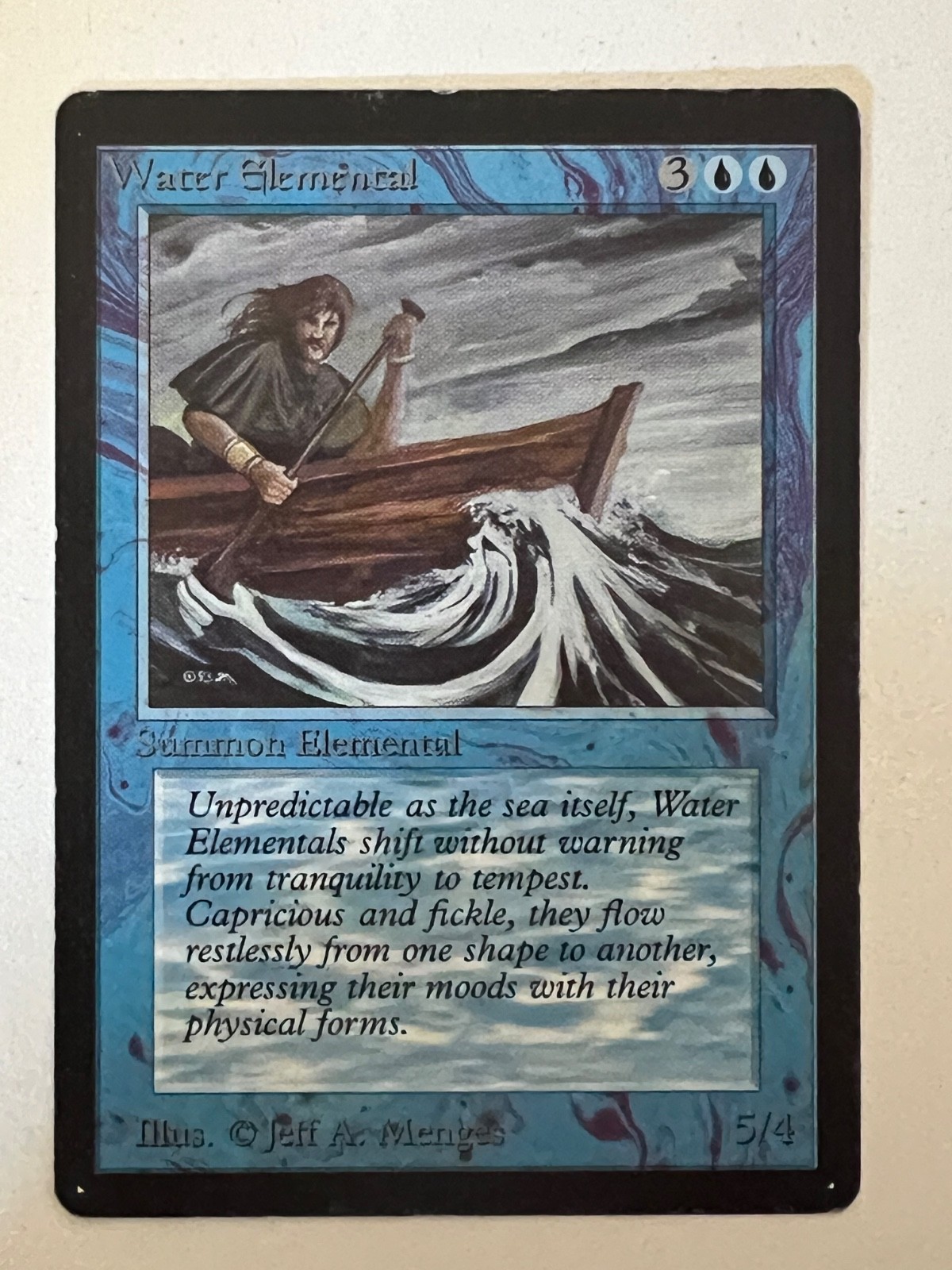 Magic the Gathering MTG Beta Water Elemental LP (Beta Bob)
