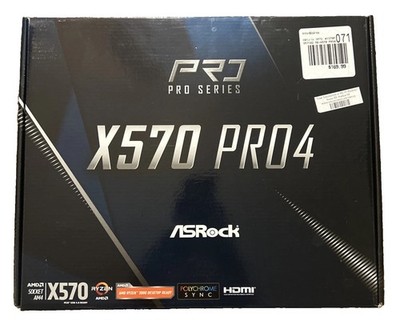 ASROCK Pro Series Model X570 PRO4 Motherboard Open Box Please See Pictures!