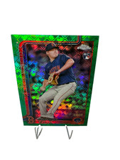 Richard Fitts 2025 Topps Chrome Green Logofractor RC /99 #72 Red Sox