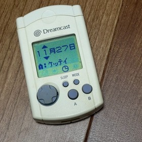 Official OEM SEGA Dreamcast White Visual Memory Unit VMU HKT-7000 Japan Import