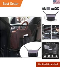 Handbag Holder for Auto, Net Pocket Purse Holder Between Front Seats Car Stor...