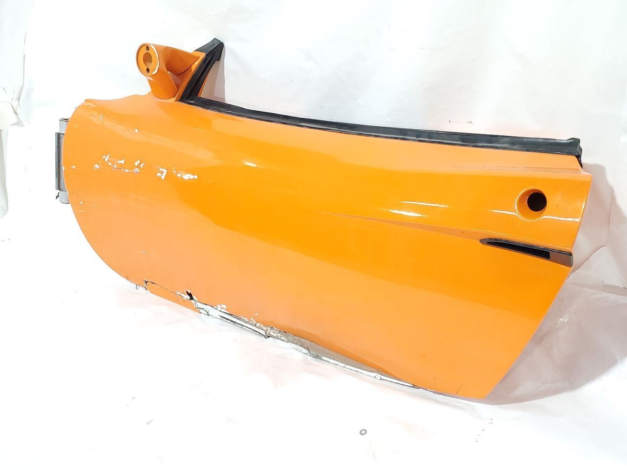 2005 Lotus Elise OEM Front Left Door Chrome Orange Badly Damaged Shell 