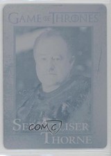 2017 Game of Thrones Season 6 Printing Plate Cyan 1/1 Ser Alliser Thorne #75 4p5