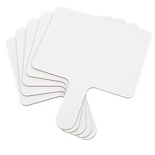 5pcs Mini Dry Erase Boards - 10x8" Handheld Double Sided Whiteboard Paddles for