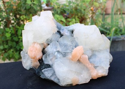 Apophyllite Crystals w/ Stilbite On Matrix Minerals Specimen #A22