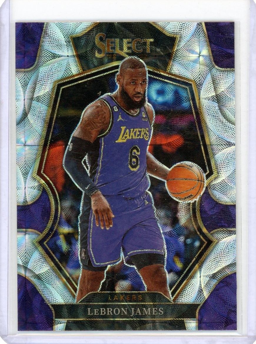 2022-23 Panini Select #126 LeBron James Scope Prizms